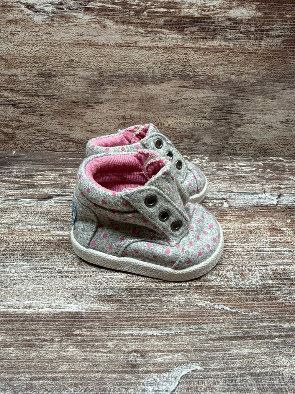 Toms Tiny Paseo High Wool Sneaker Size T2 Girls